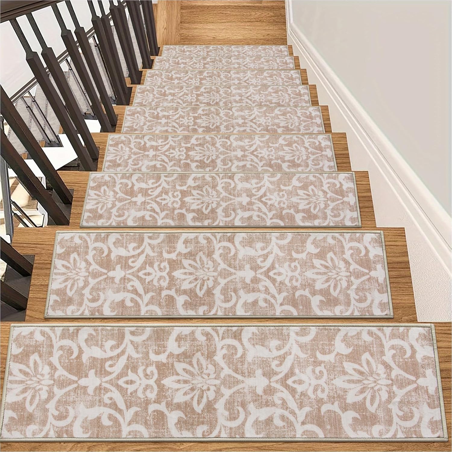 Lahome Non Slip Stair Treads for Wooden Steps, 15 Pack 8in x 30in
