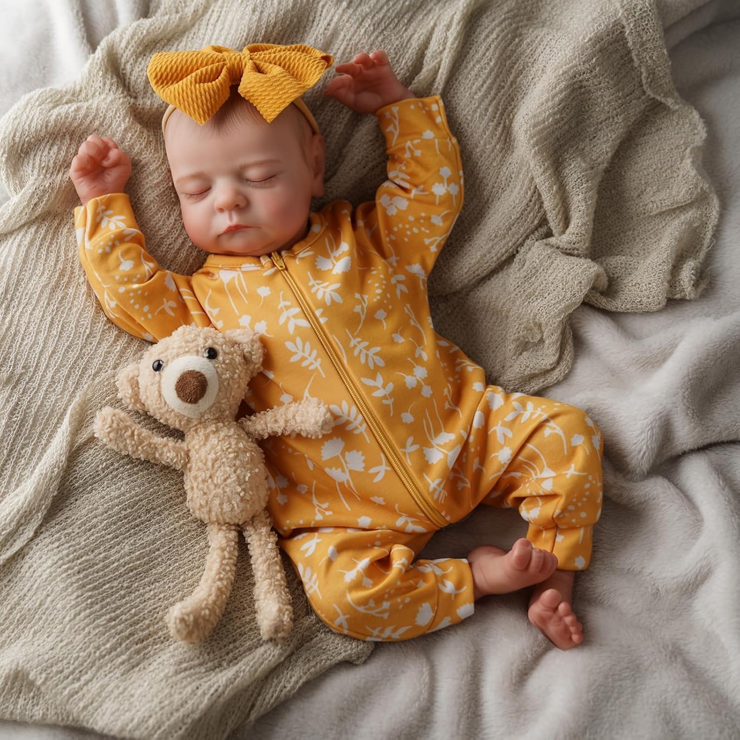 ADFO Lifelike Reborn Baby Dolls for Kids Age 3 and Up