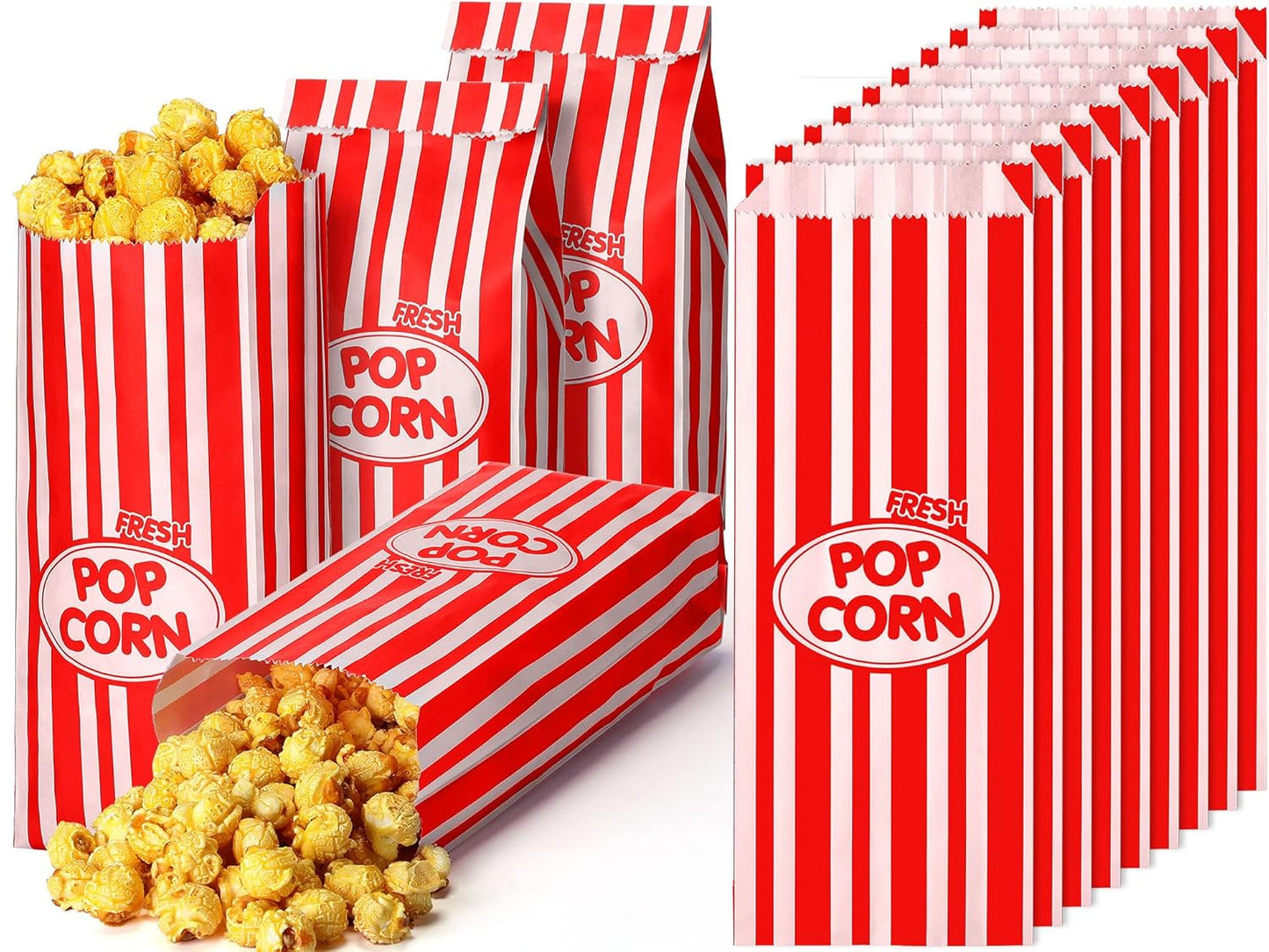 500 Pcs 2oz Popcorn Bags for Parties and Festivals Supplies
