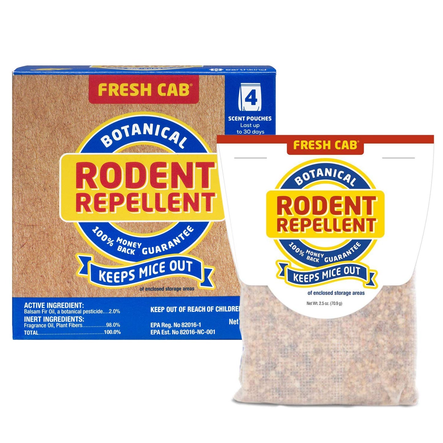 Rodent-Repellent Fresh Cab: 16 Scent Pouches