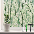 Decorative Frosted Window Film Privacy Sticker - Dark Green 35.4in x