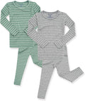 AVAUMA Stripe Pattern Baby Pajama Set - Soft Ribbed Sleepwear choice