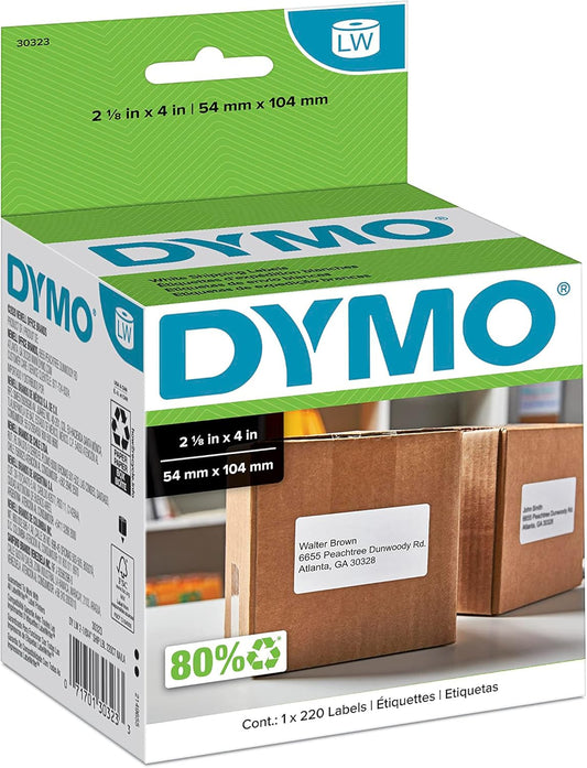 DYMO LW Shipping Labels - 220 Labels for LabelWriter - 2-1/8 x 4 Size