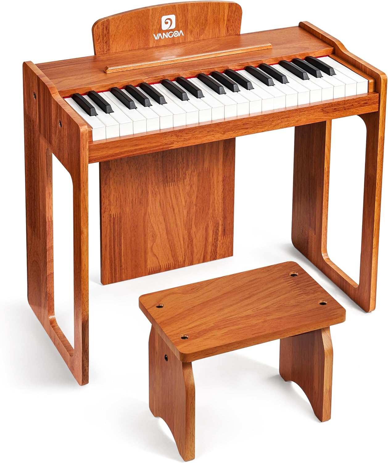 Vangoa 37-Key Wood Digital Piano for Kids, Music Education Toy