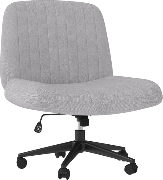 Shintenchi Criss Cross Chair: Stylish Armless Swivel Seating