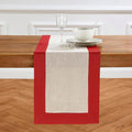 Solino Home Linen Table Runner 14 x 36 in - Pure Linen Holiday Look
