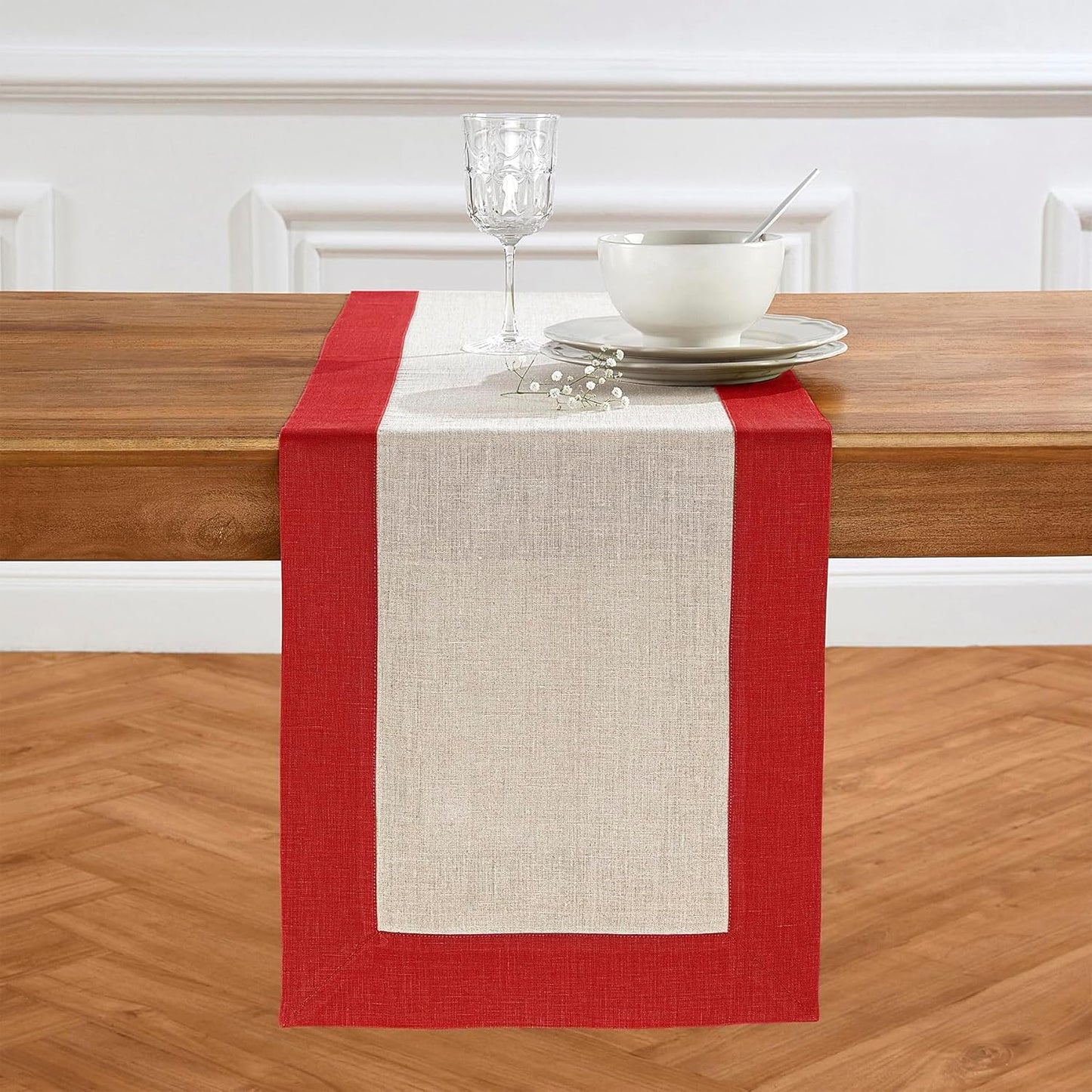 Pure Linen Table Runner 14 x 60 Inch for Stylish Decor