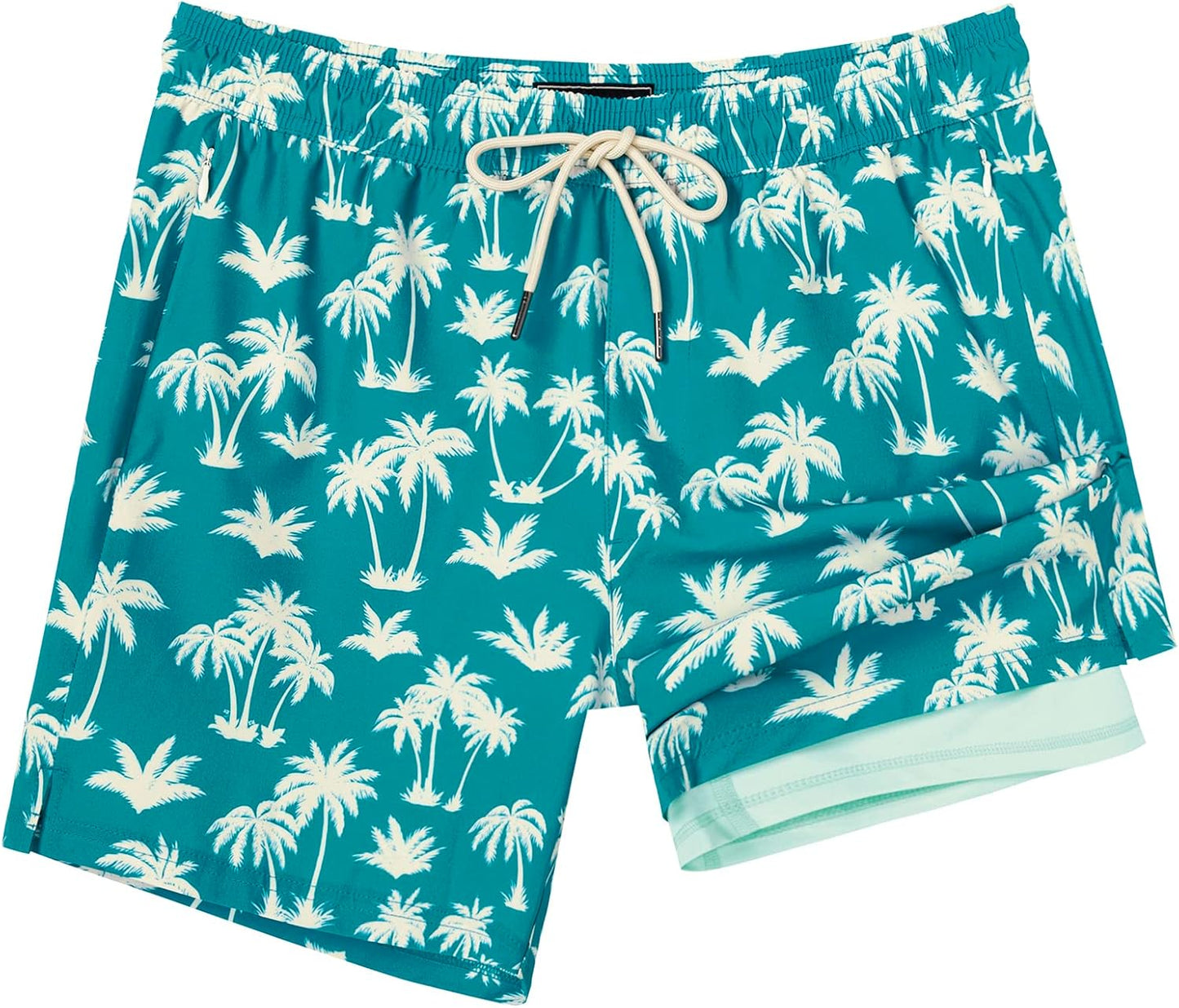 Quick Dry Mens Swim Trunks with Compression Liner for Comfort
