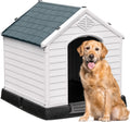 Large Plastic Dog House 41in for Small & Medium Dogs - Weatherproof