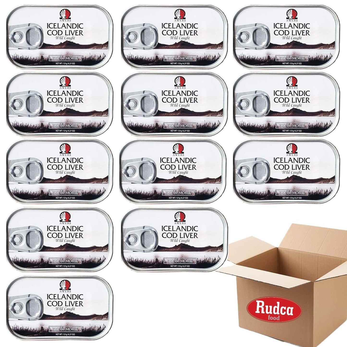 Awers Icelandic Wild-Caught Cod Liver - Gourmet Seafood Delicacy
