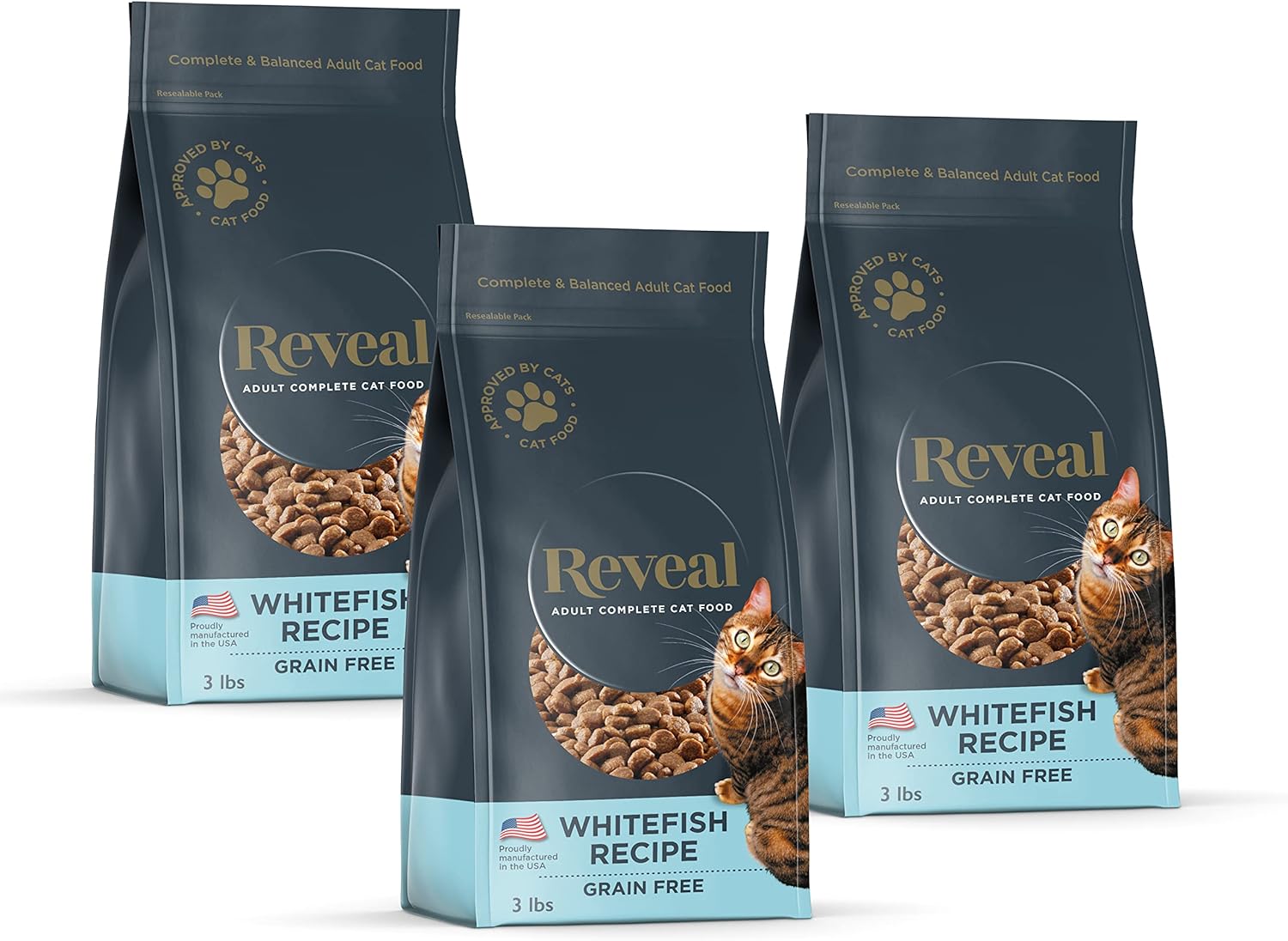 Reveal Natural Dry Cat Food with Whitefish Recipe for Cats