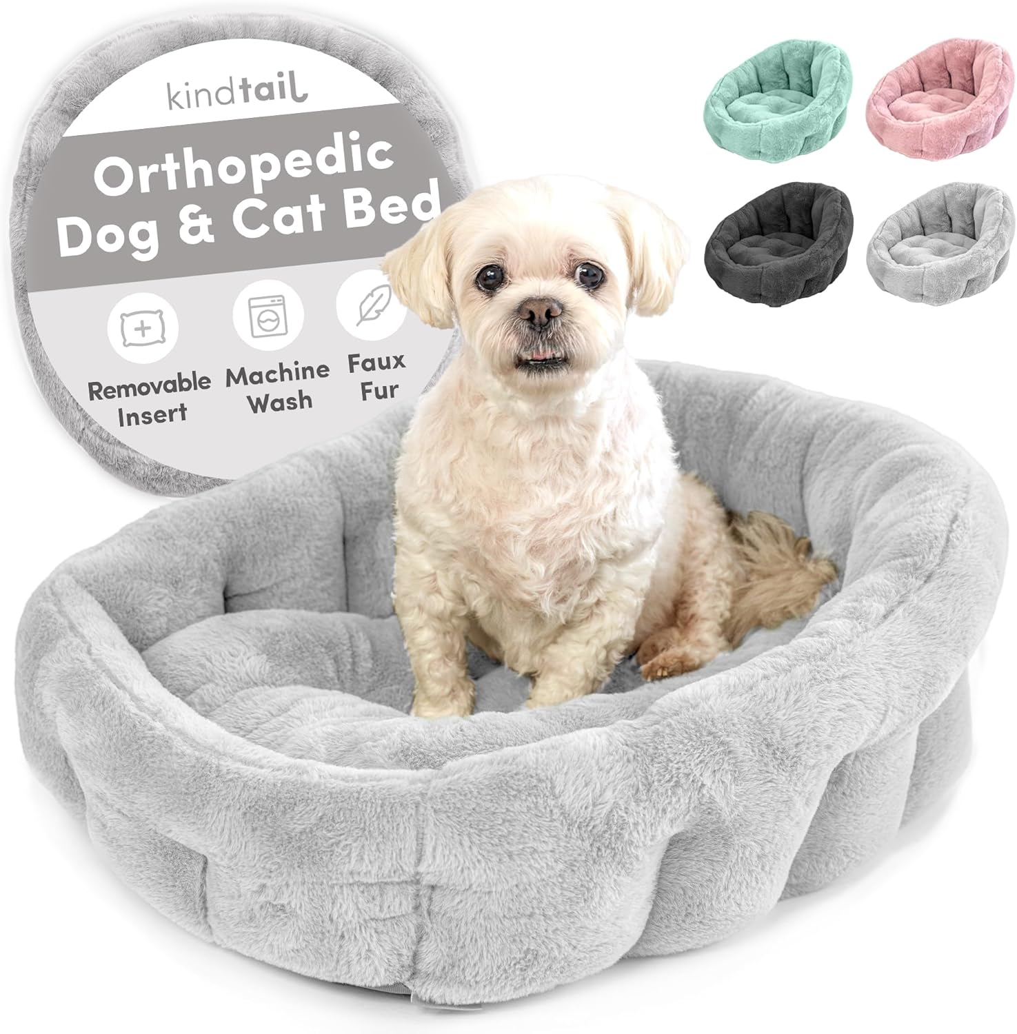 KindTail Small Orthopedic Dog and Cat Bed for Ultimate Comfort