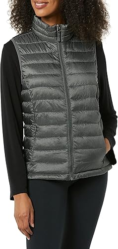 Lightweight Water-Resistant Packable Puffer Vest for Women