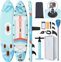 ZLX 11 ft 6 in Extra Wide Inflatable Stand Up Paddle Board - Stable