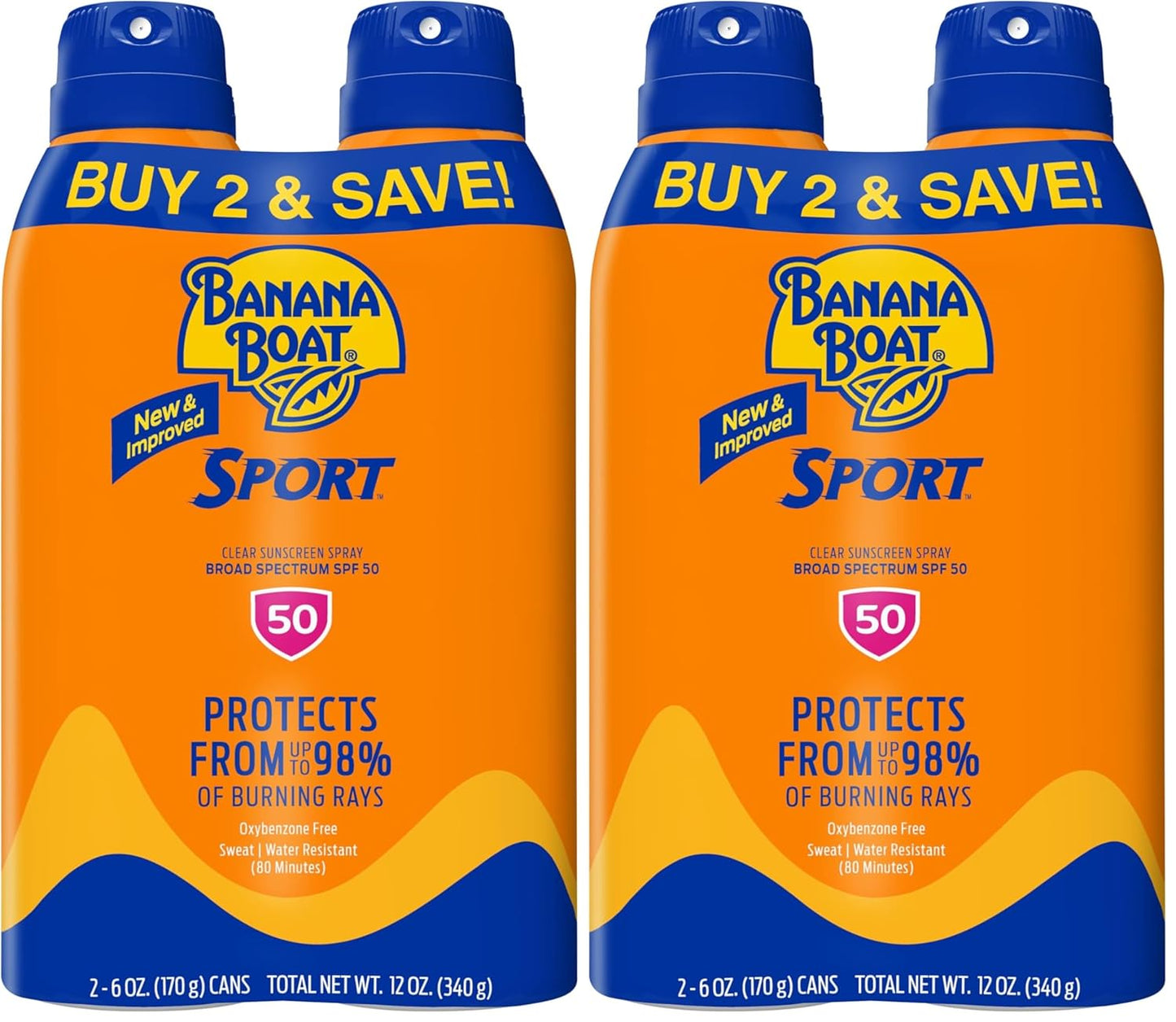 Banana Boat Sport Ultra SPF 50 Sunscreen Spray Twin Pack Review