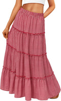 Trendy Queen Long Skirt Boho Maxi - Flowy High Waist Style