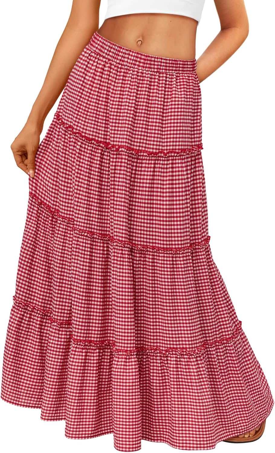 Trendy Queen Long Skirts for Women Boho Maxi Skirt Fashion