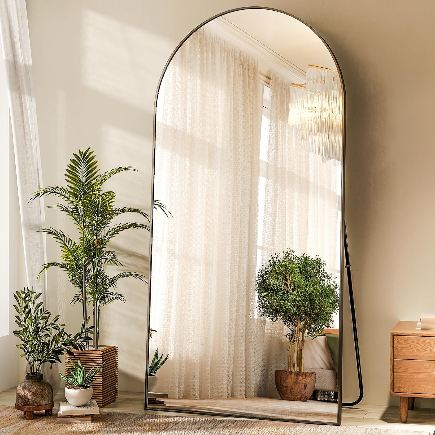 Arched Full Length Mirror 71in x 30in for Modern Home Decor