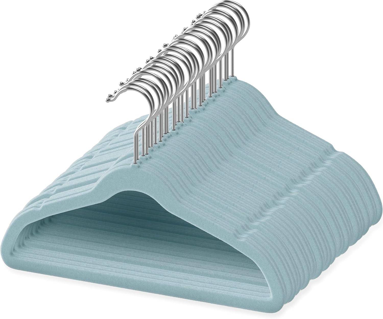 Premium Baby Velvet Hangers - 50 Pack Non-Slip Space-Saving