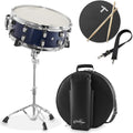 Ashthorpe Snare Drum Set with Remo Head (Blue) - Student Kit