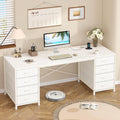 60 Inch Computer Desk with 8 Drawers - Spacious Home Office
