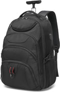 Boavan Rolling Backpack 17 in Wheeled Laptop Bag - Travel Ready