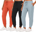 Women's Ultra-Soft Fleece Joggers 3 Pack - Warm, Pocketed Comfort wide