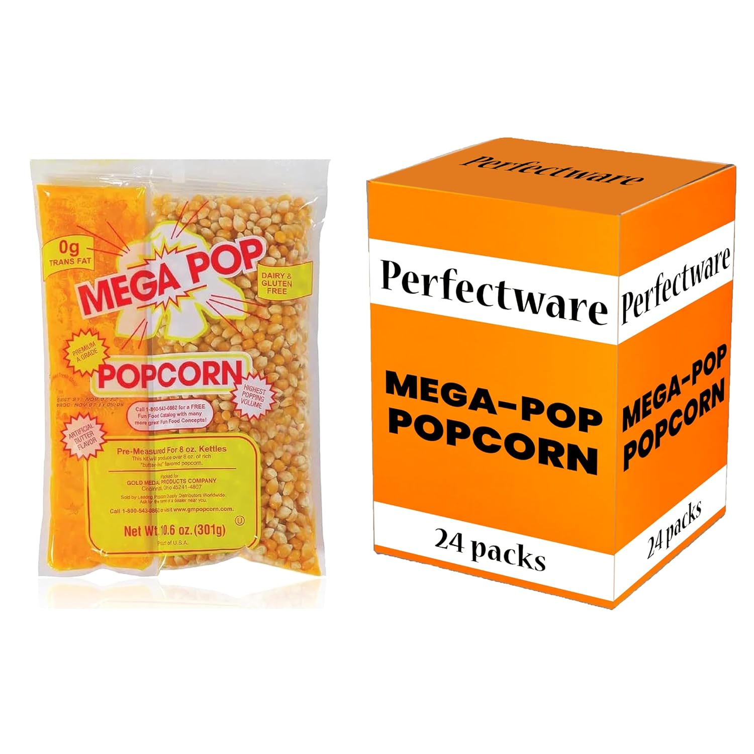 Perfectware Popcorn Portion Packs - Ideal for Movie Nights