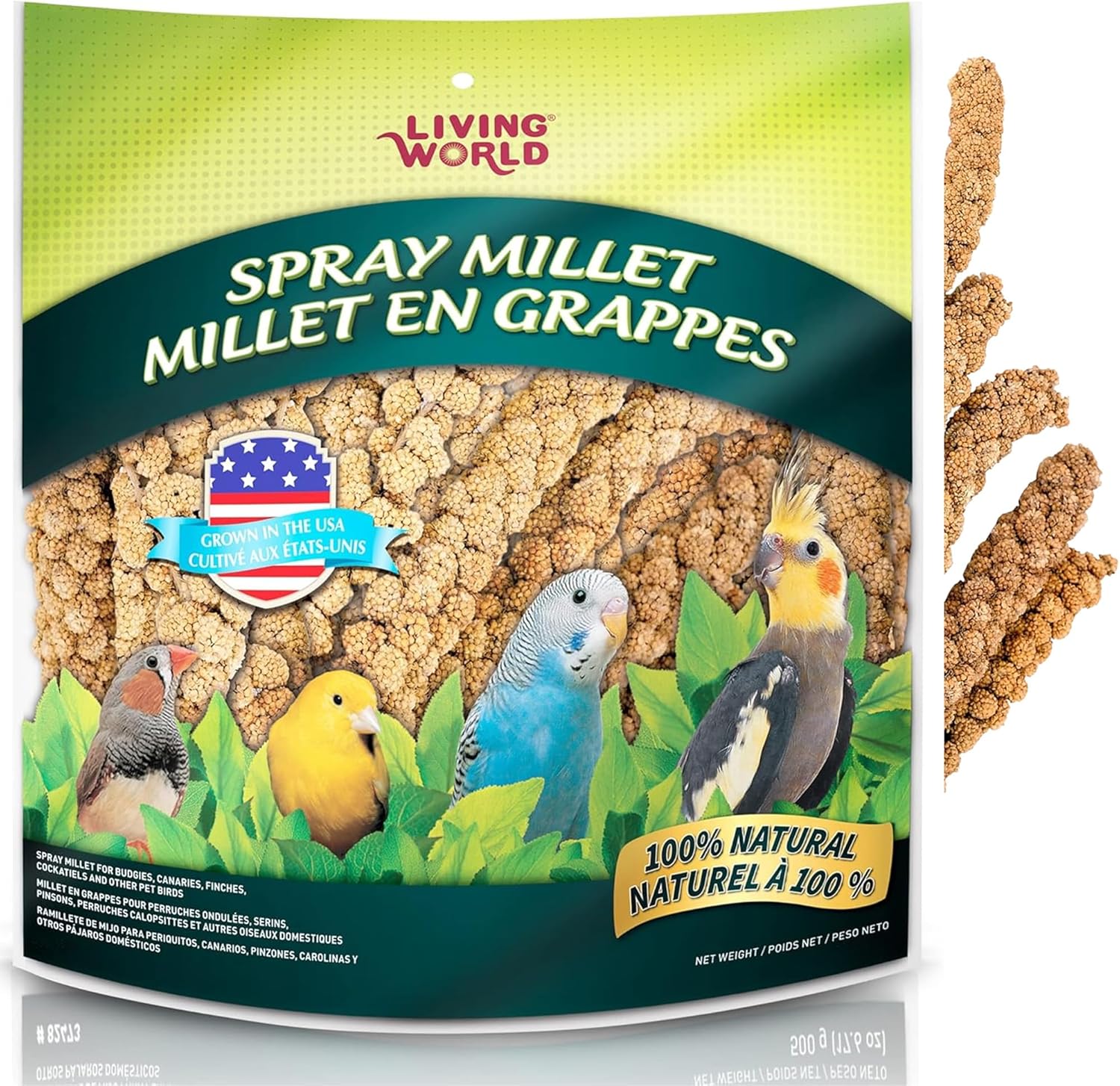 Living World Millet Spray for Birds - Premium 5 Pound Treat