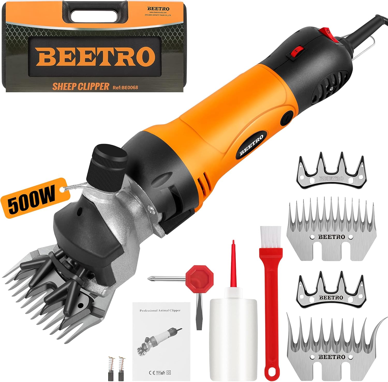 BEETRO 500W Electric Sheep Shears for Efficient Grooming Tasks