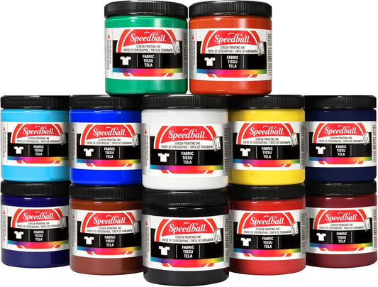 Speedball Fabric Screen Printing Ink Studio Set for Vibrant Prints