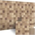 BUBOS Large Acoustic Panels 6 Pack - Wood-Pattern Sound Absorbing Wall