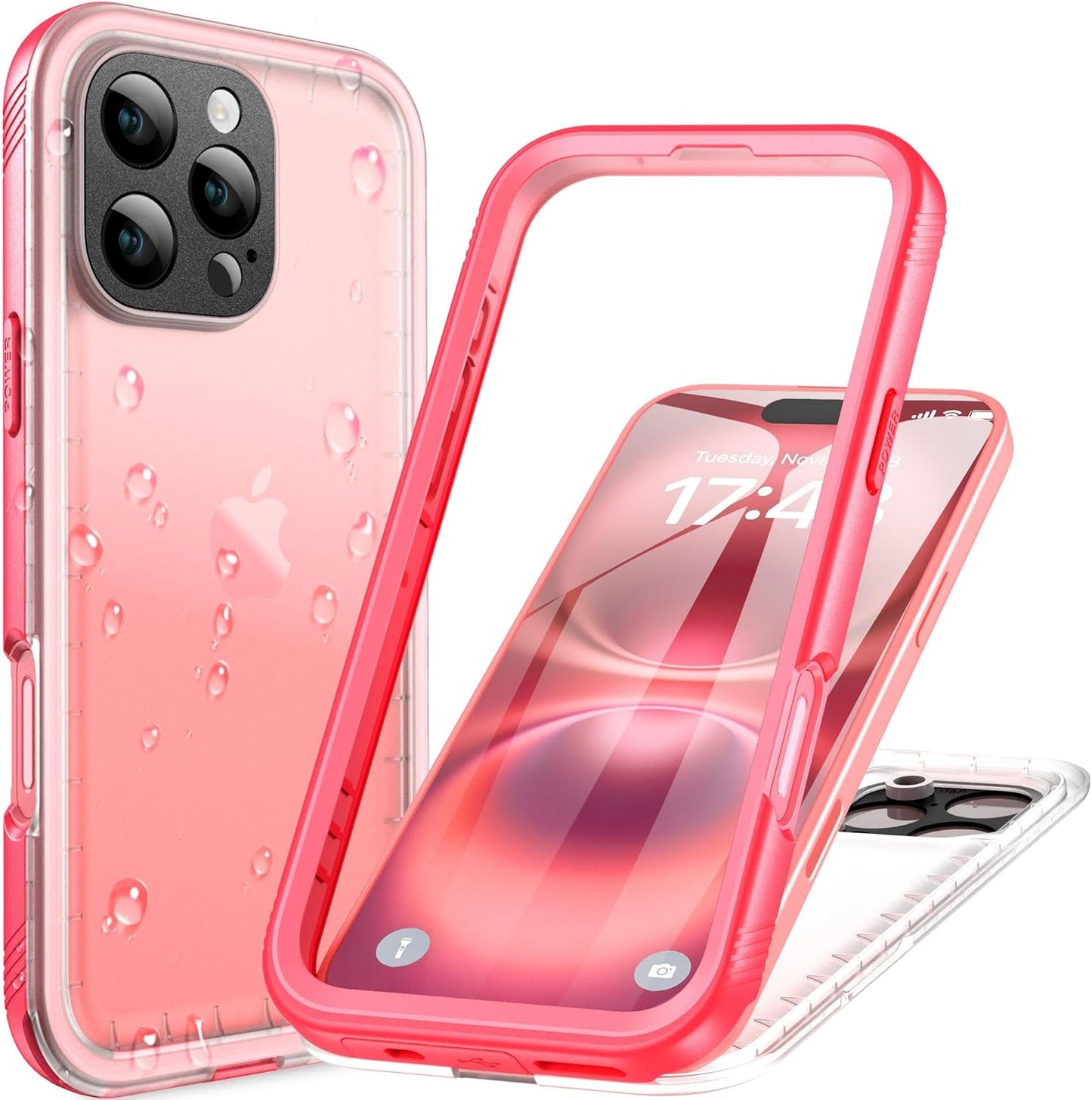 Cozycase iPhone 16 Pro Case Waterproof Heavy Duty Protection