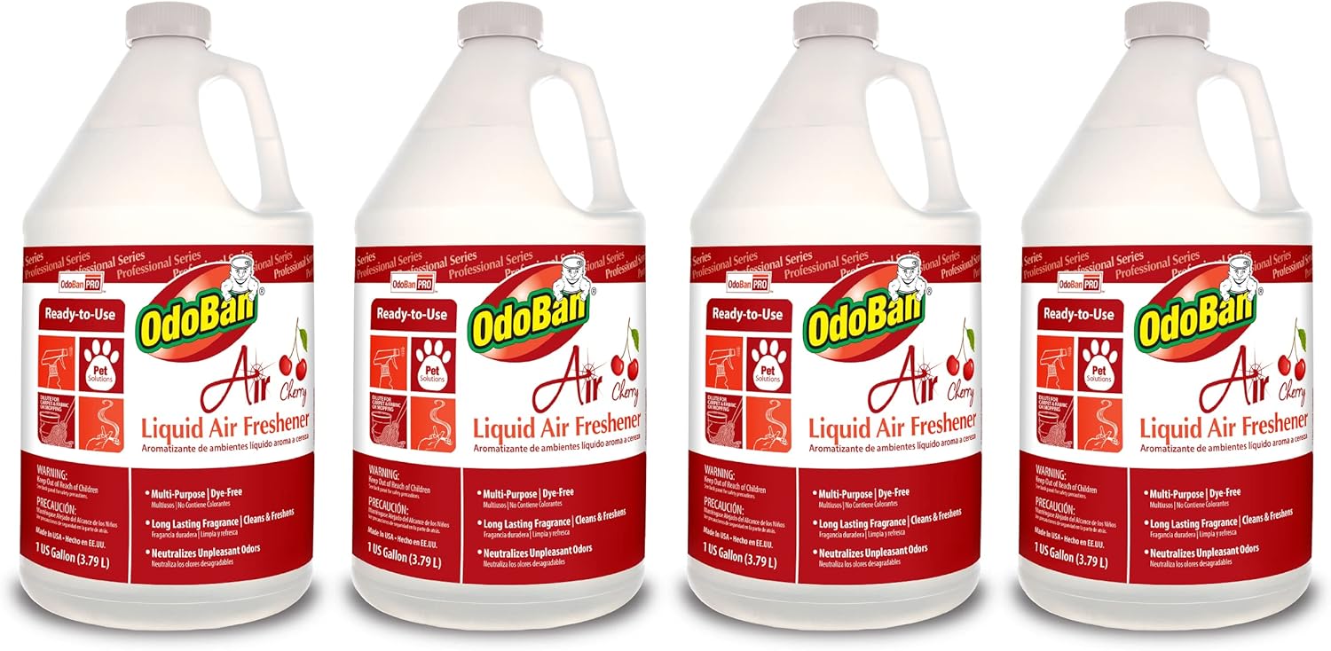 OdoBan Professional Series Cherry Liquid Air Freshener 4-Pack