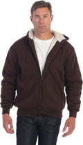 Gioberti Men's Fleece Hoodie Jacket with Warm Sherpa Interior