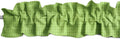 Faux Burlap Sleeve Topper Valance 144in x 9in Lime Green - Soft