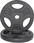 CAP Barbell Standard 1-Inch Grip Weight Plates - Durable 10 lb Pair