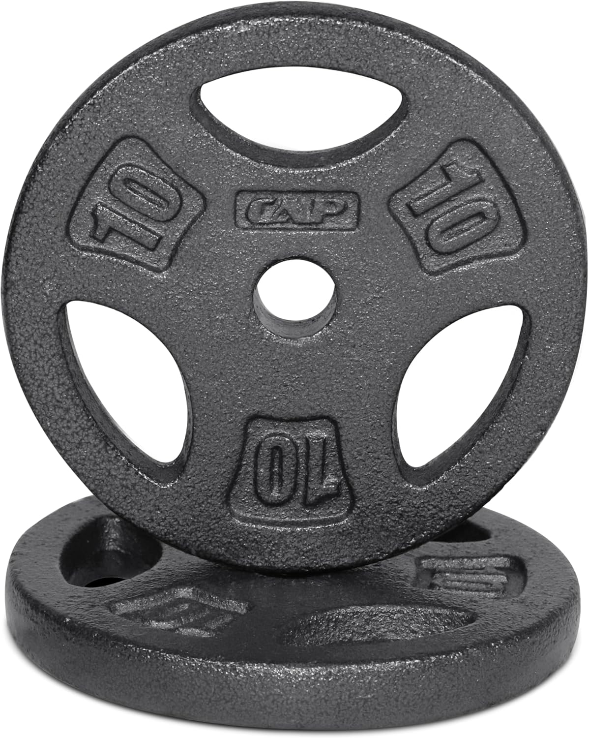 CAP Barbell Standard 1-Inch Grip Weight Plates for Strength Training