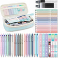 Aesthetic School Supplies Set Blue 56 PCS - Complete Student Kit