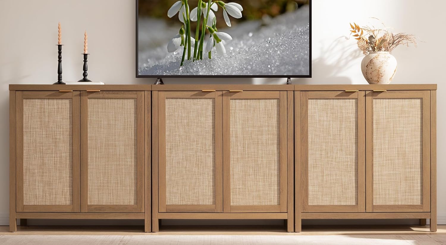 SICOTAS Sideboard Buffet Coffee Bar Cabinet for Stylish Storage