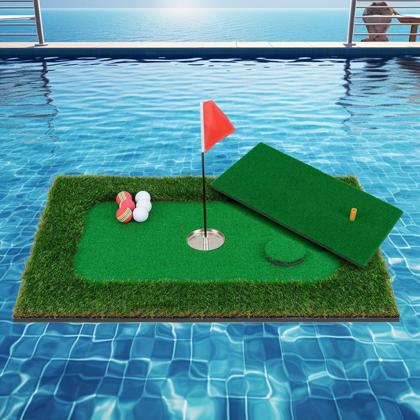 Elite Pool Golf Green Set - Practice Anywhere!