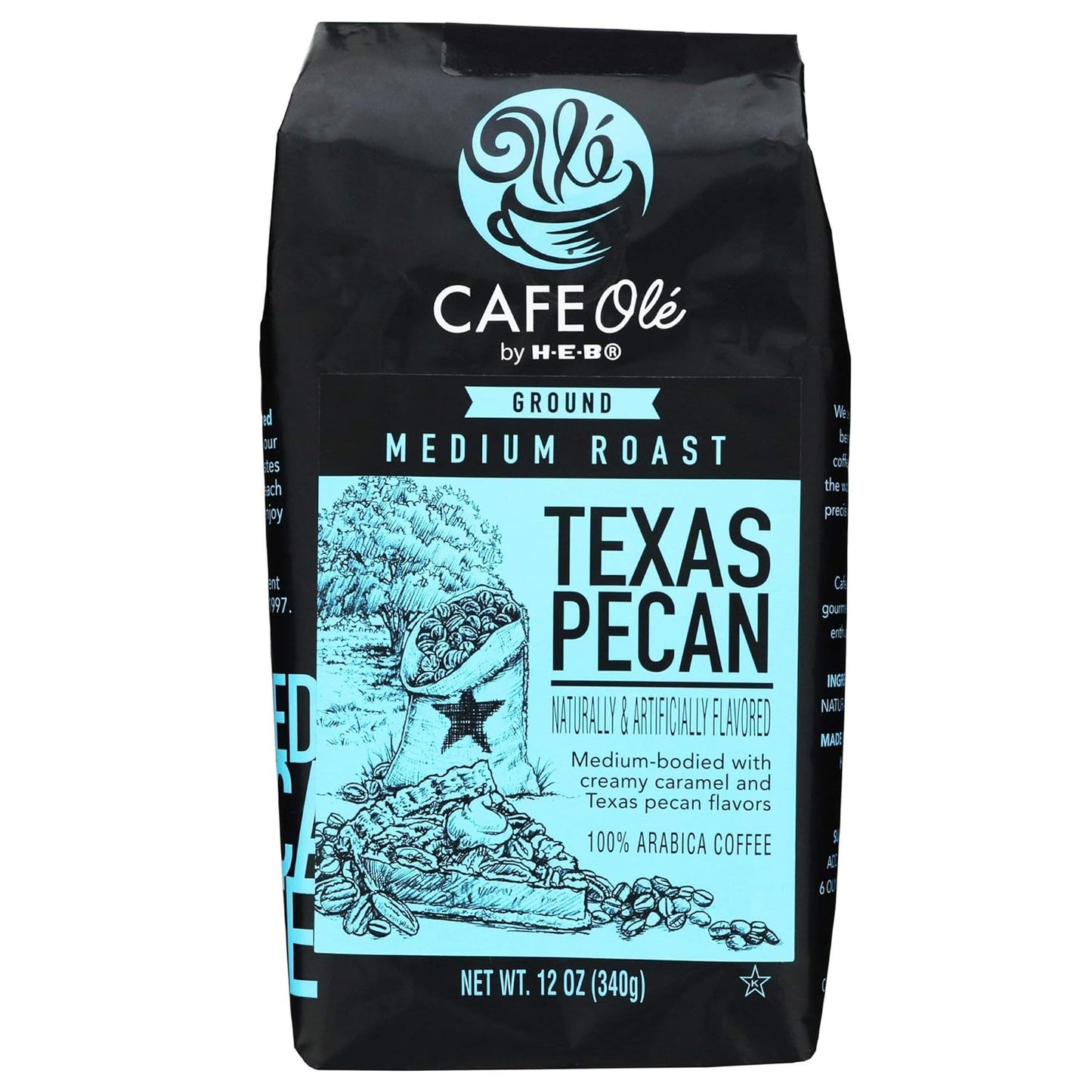 Texas Pecan Ground Coffee Duo - Rich & Flavorful 12oz x 2