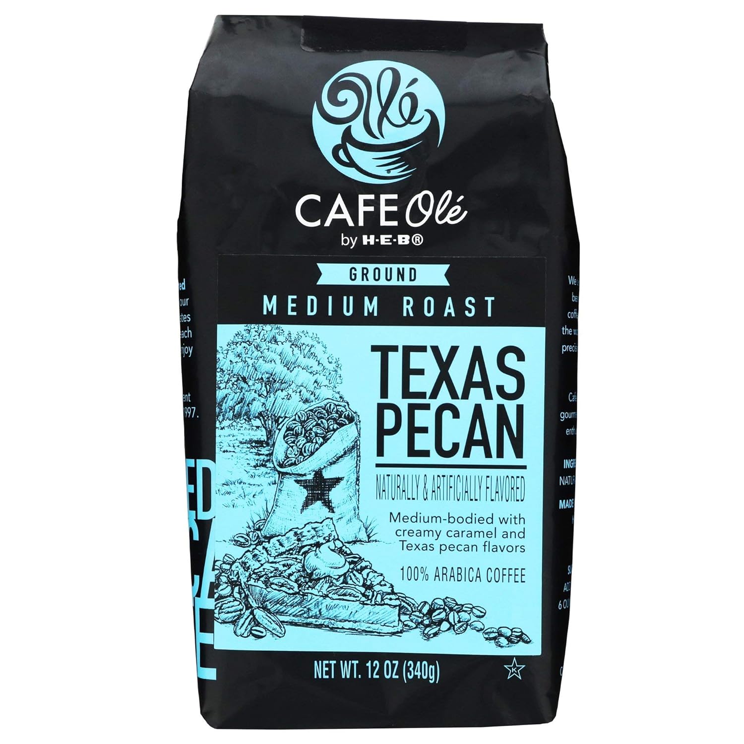 Texas Pecan Ground Coffee Duo - Rich & Flavorful 12oz x 2