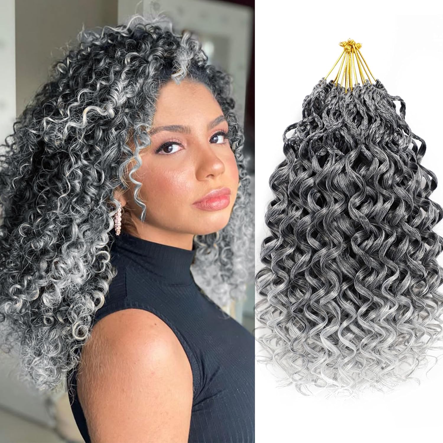 Gogo Curl Crochet Hair for Women 14 Inch Pre-Twisted Style