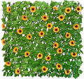 Sunflower Faux Ivy Expandable Fence Privacy Screen - 2 Pack