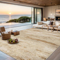 8x10 Area Rug for Living Room - Washable Modern Abstract Beige
