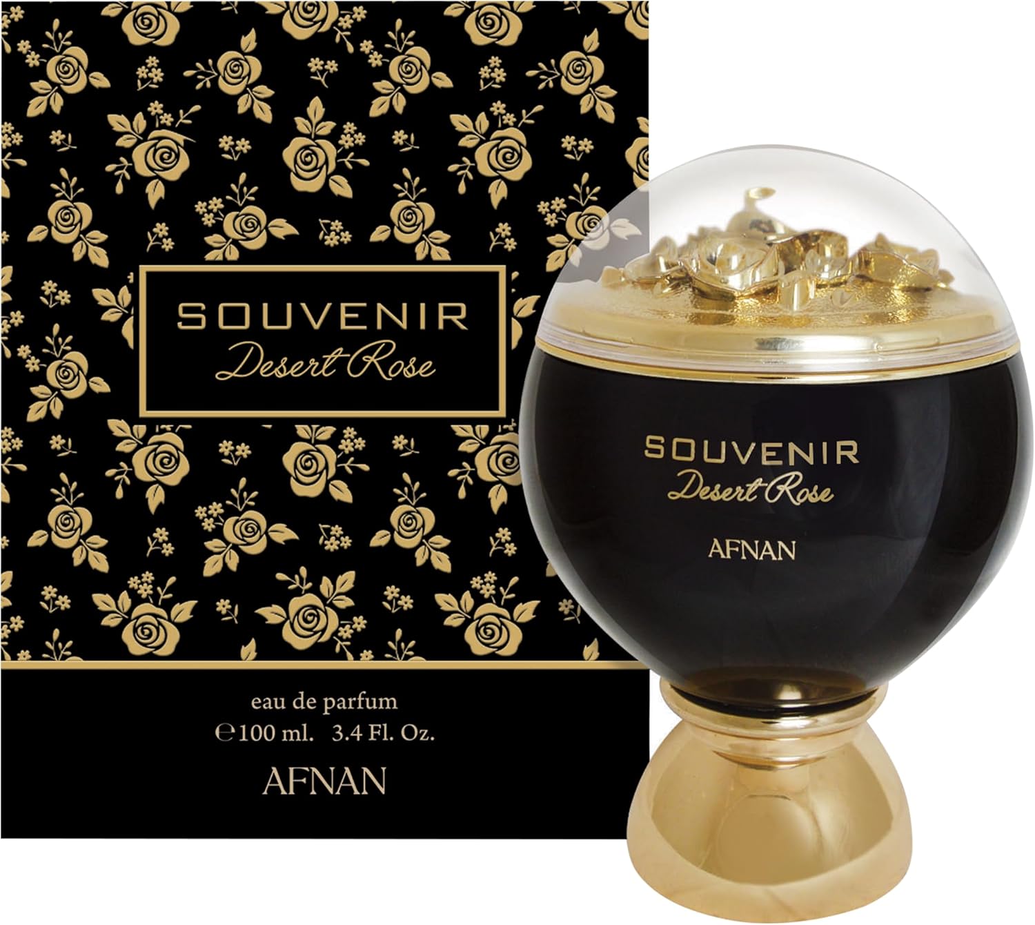 Afnan Souvenir Desert Rose Eau De Parfum for Women, 3.4 Fl. Oz