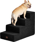Dog Stairs for Bed 20 in 4-Step Extra Wide Pet Steps - Stable Climb
