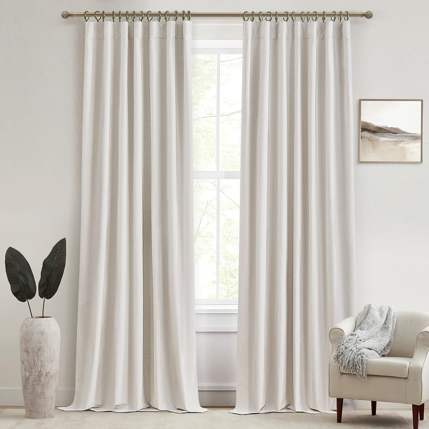 100 Percent Blackout Sliding Glass Door Curtains for Privacy