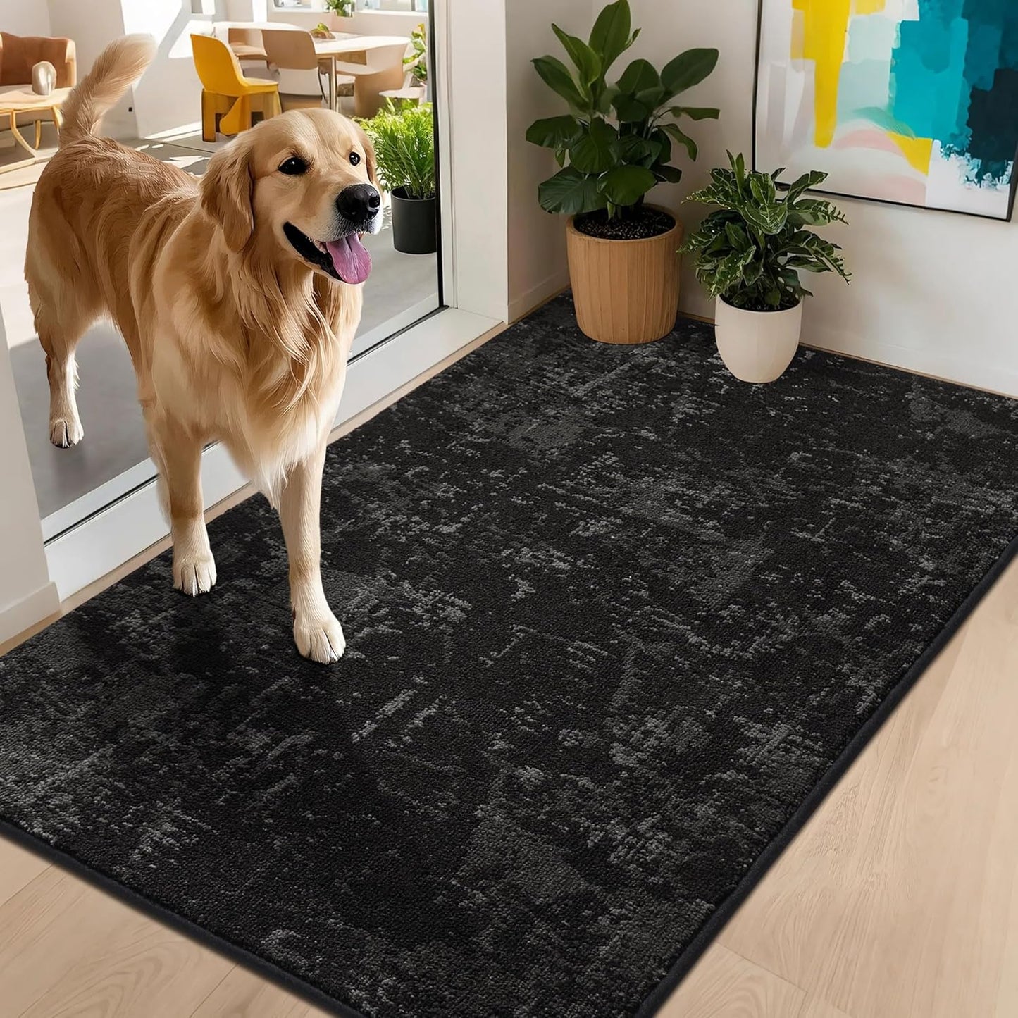 BEQHAUSE Dirt Trapper Door Mat for Muddy Shoes & Paws